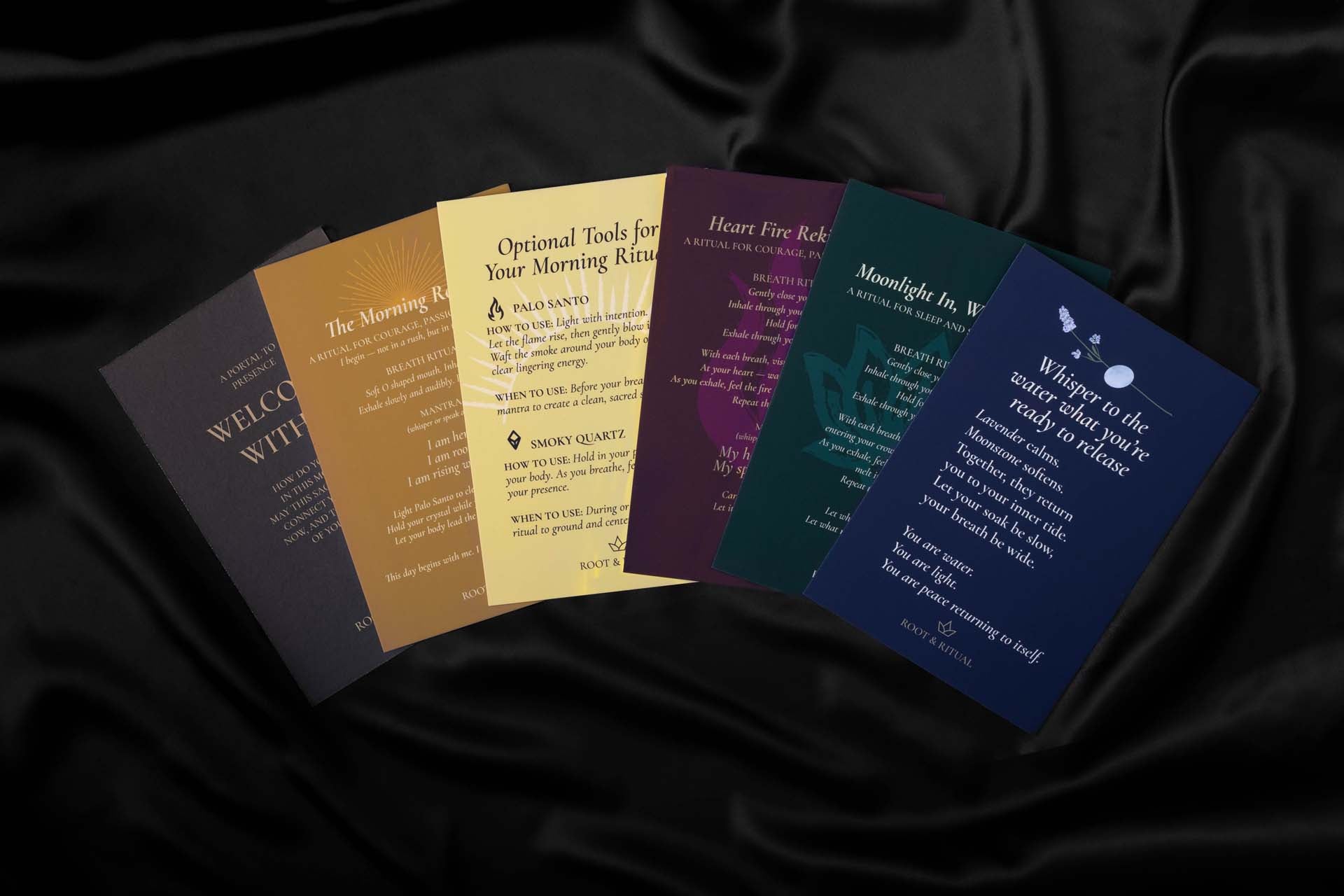 Root & Ritual Gallery – Fanned Ritual Cards