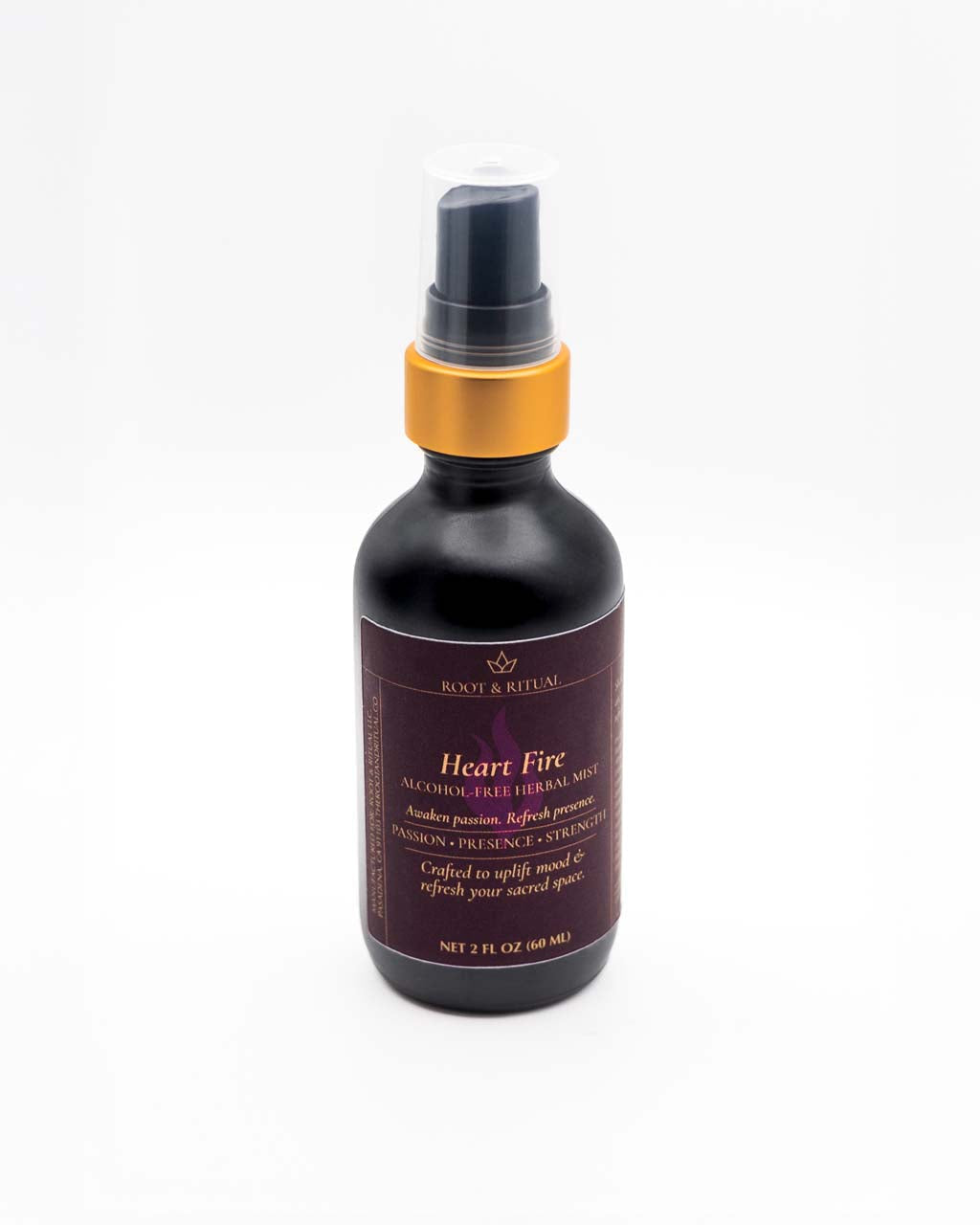 Root & Ritual – Heart Fire Mist bottle – botanical ritual spray
