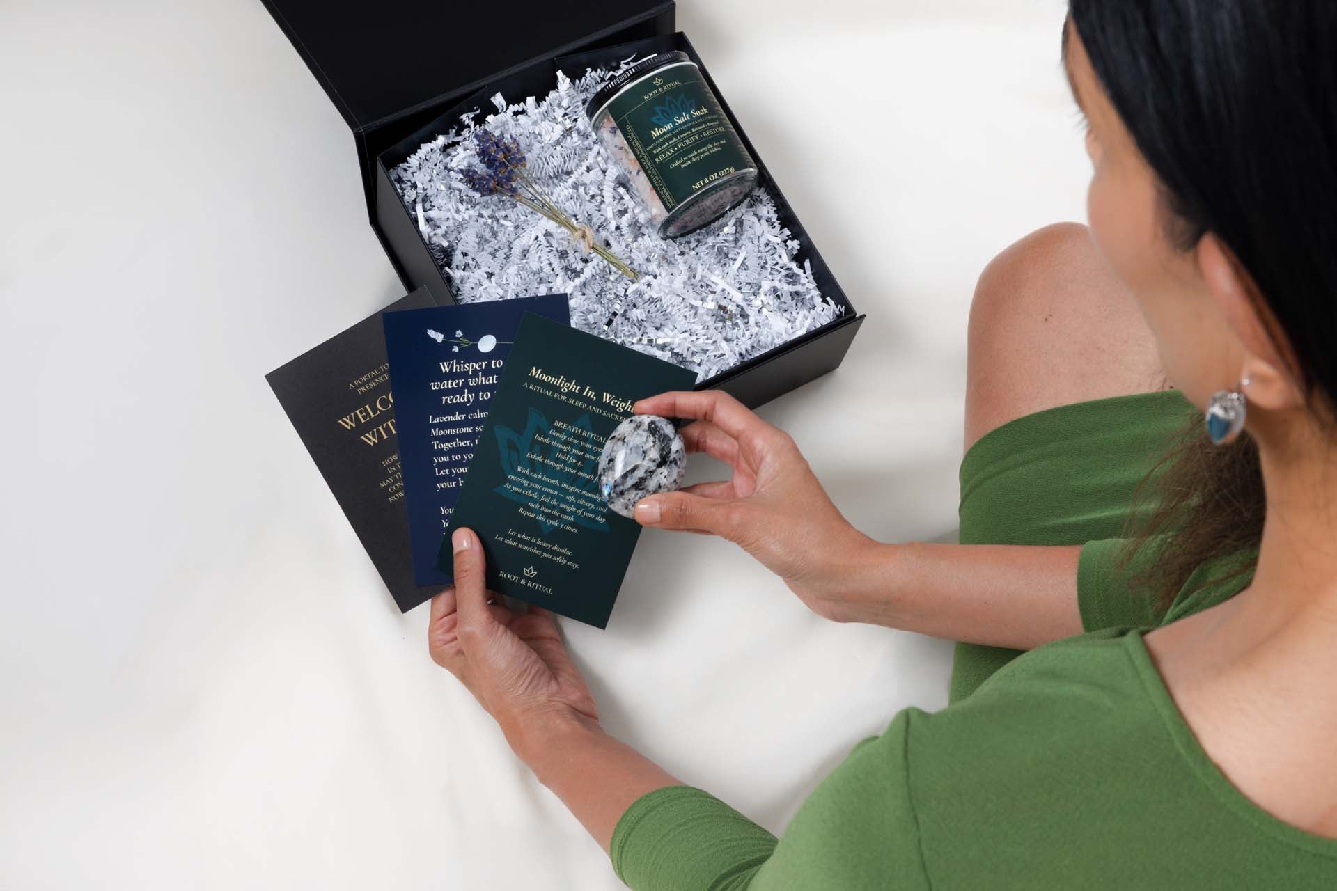 Root & Ritual Founder with Ritual Cards and Moonstone