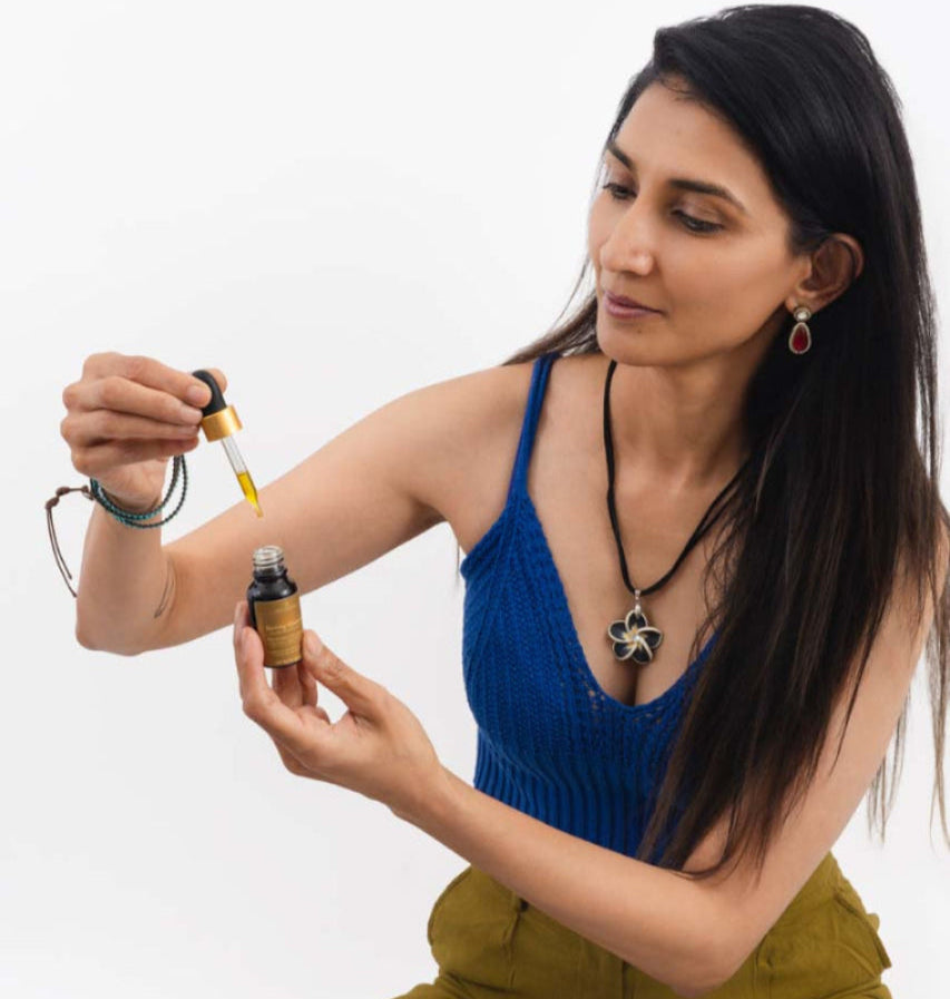 Root & Ritual Founder with Oil Ritual