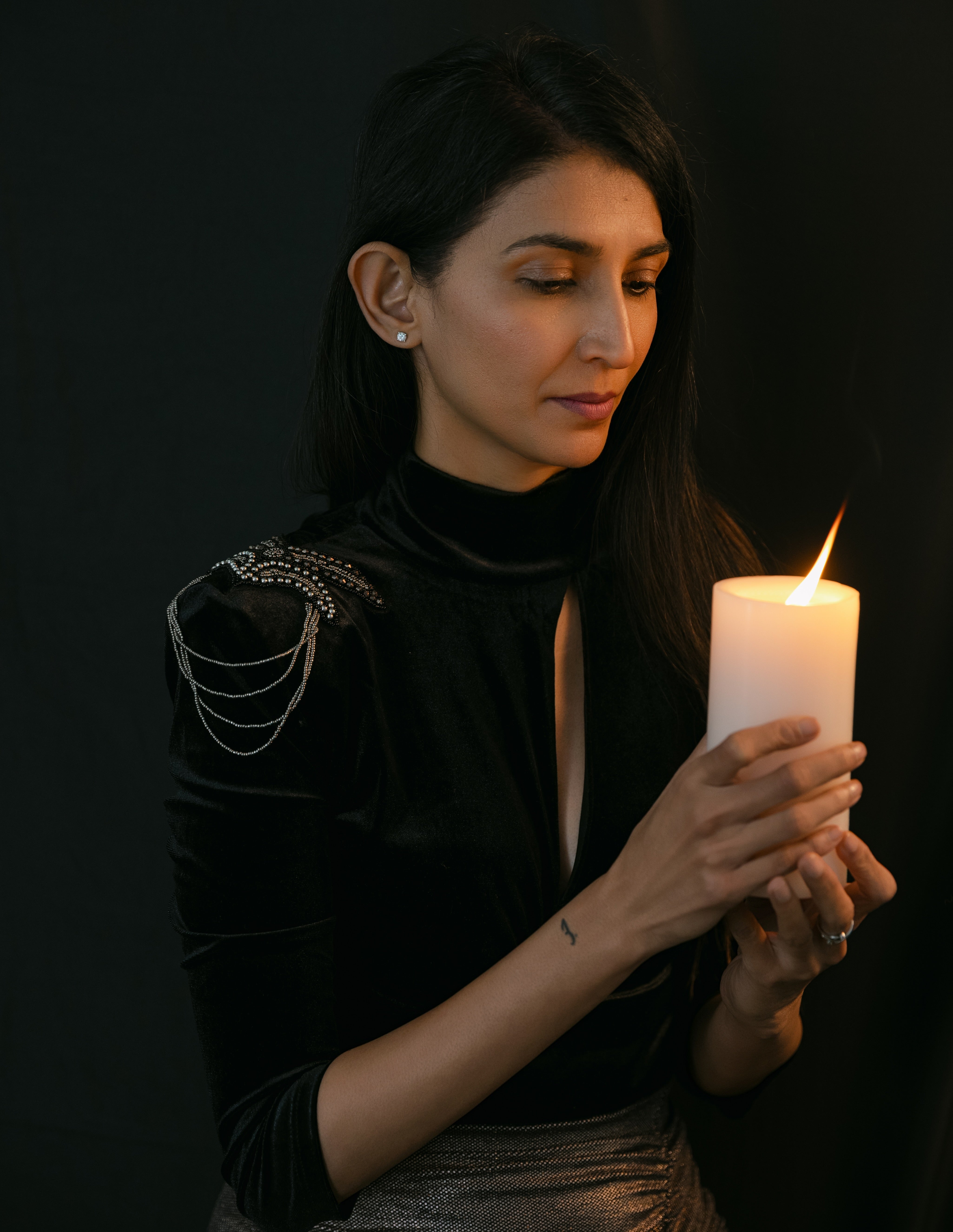 Root & Ritual-Rituals_Journal_Founder with Candle